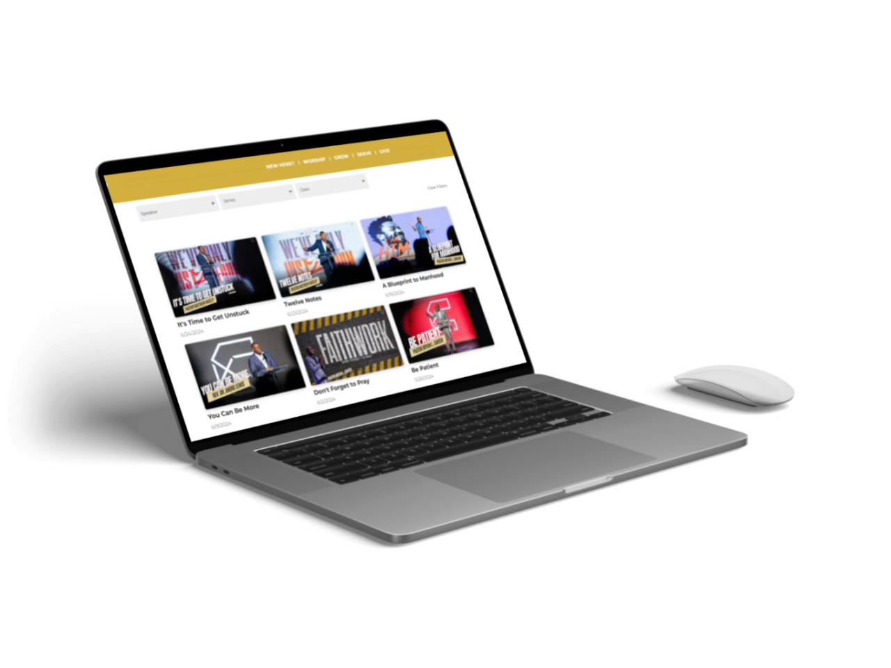 Add sermons directly to your website with media displays!
