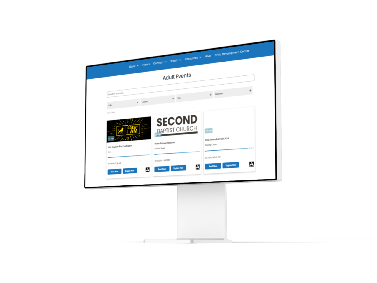 Small group finder, easy to add to your website!