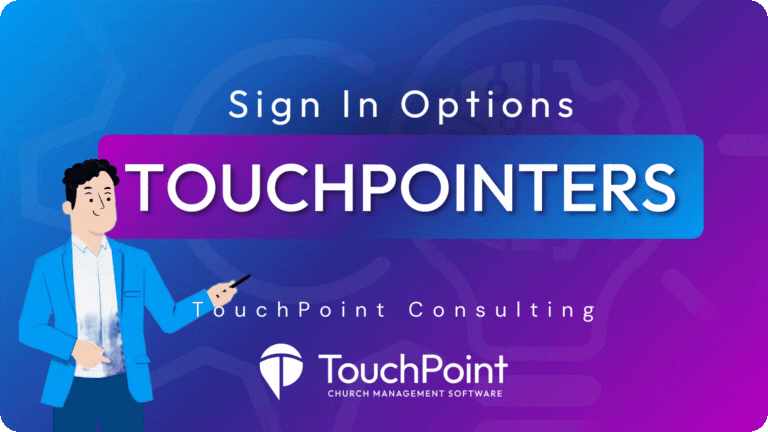 TouchPointer: Sign In Options