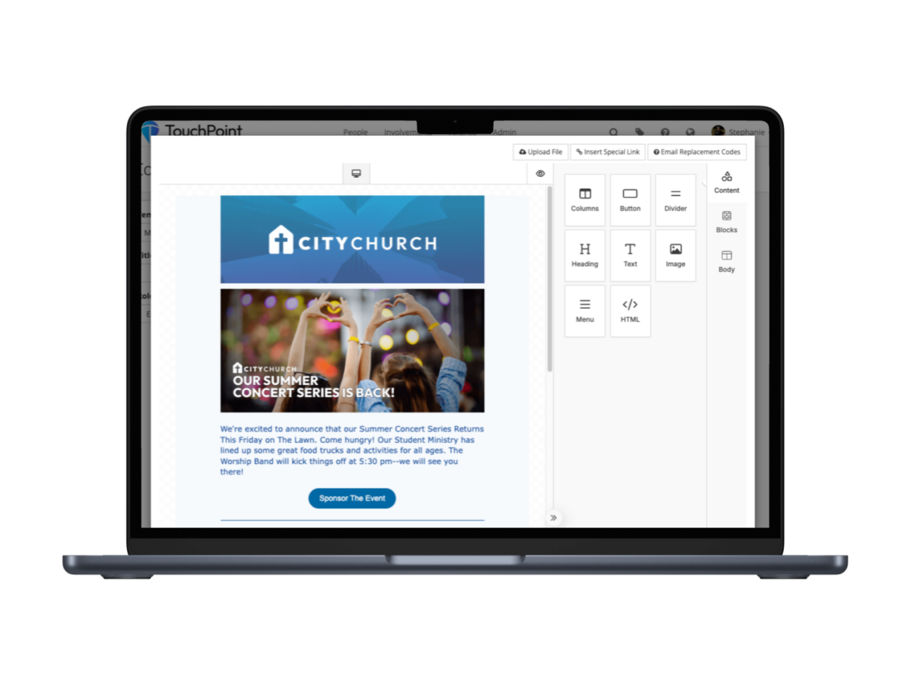 TouchPoint Email Builder