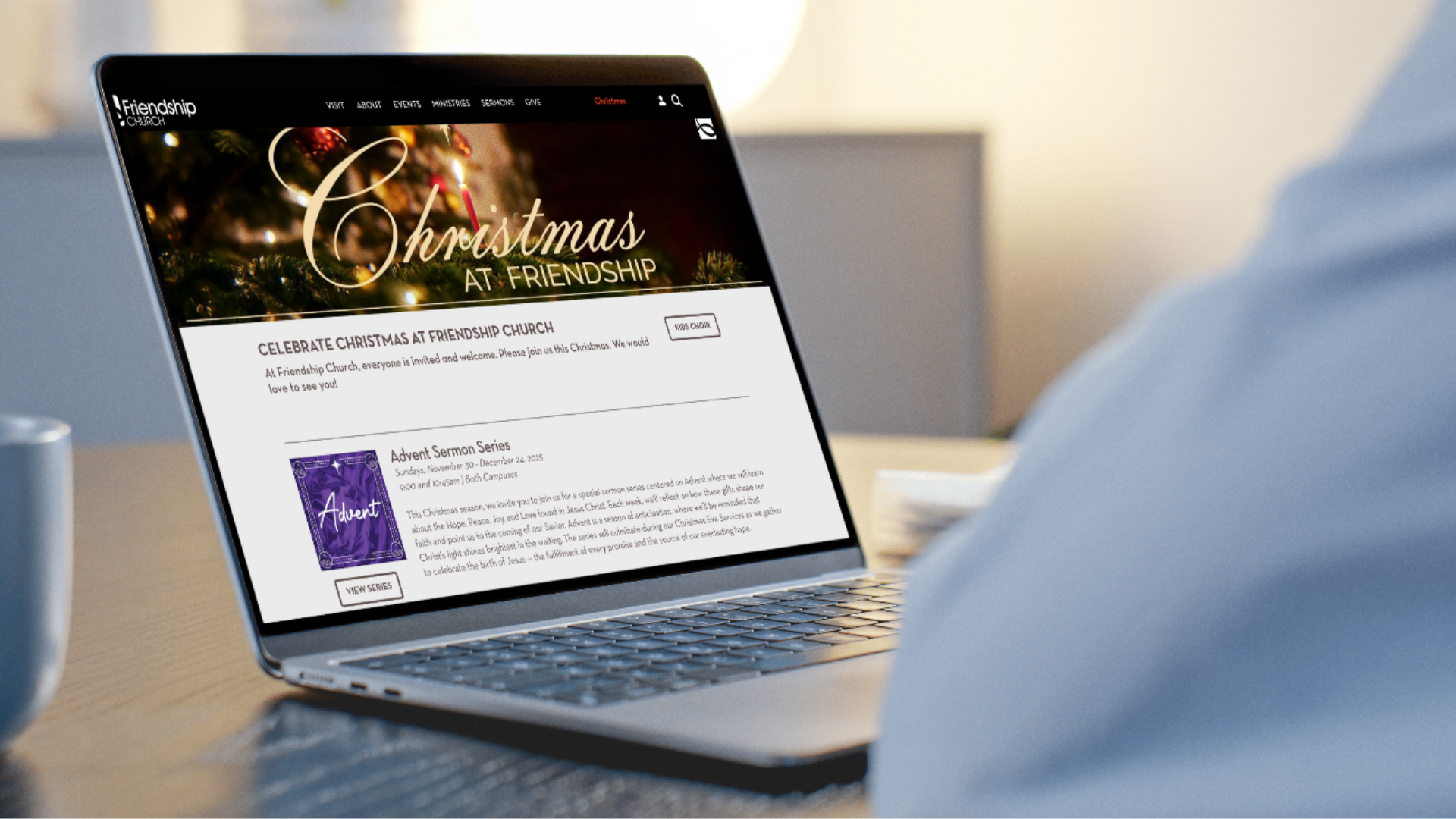 Christmas Landing Pages - TouchPoint Church, Friendship Church