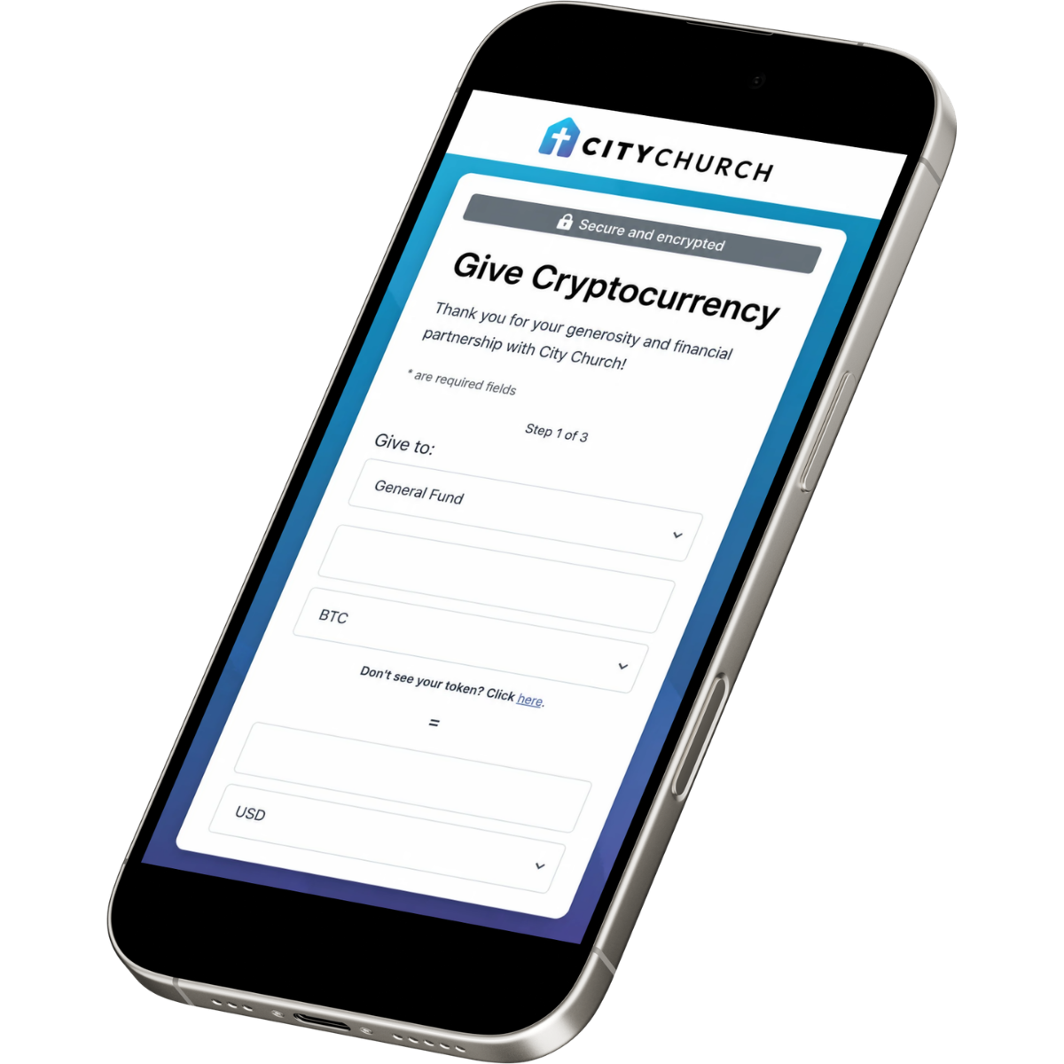 give crypto mobile dashboard